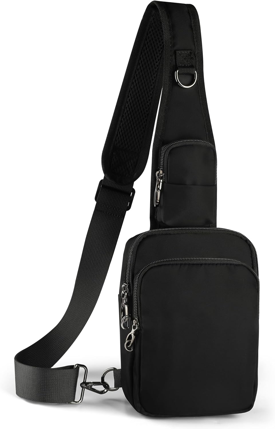 Bolso bandolera con cierre de cremallera, bloqueo RFID y resistente al agua para hombres y mujeres
