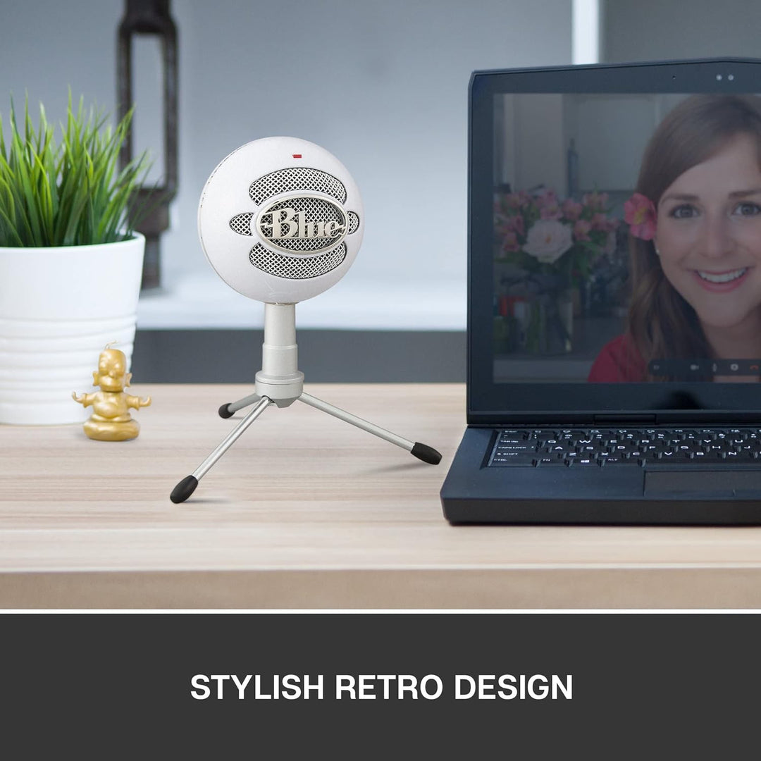 Logitech for Creators Blue Snowball iCE - Micrófono USB, color blan...