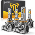 Termitor 9005 9006 - Bombillas LED combinadas, brillo de 15,5000 lúmenes, más de 85,000 horas de vida útil, 6500 K blanco frío, 1:1 tamaño mini HB3 HB4 Powersports luz para ATV UTV SUV