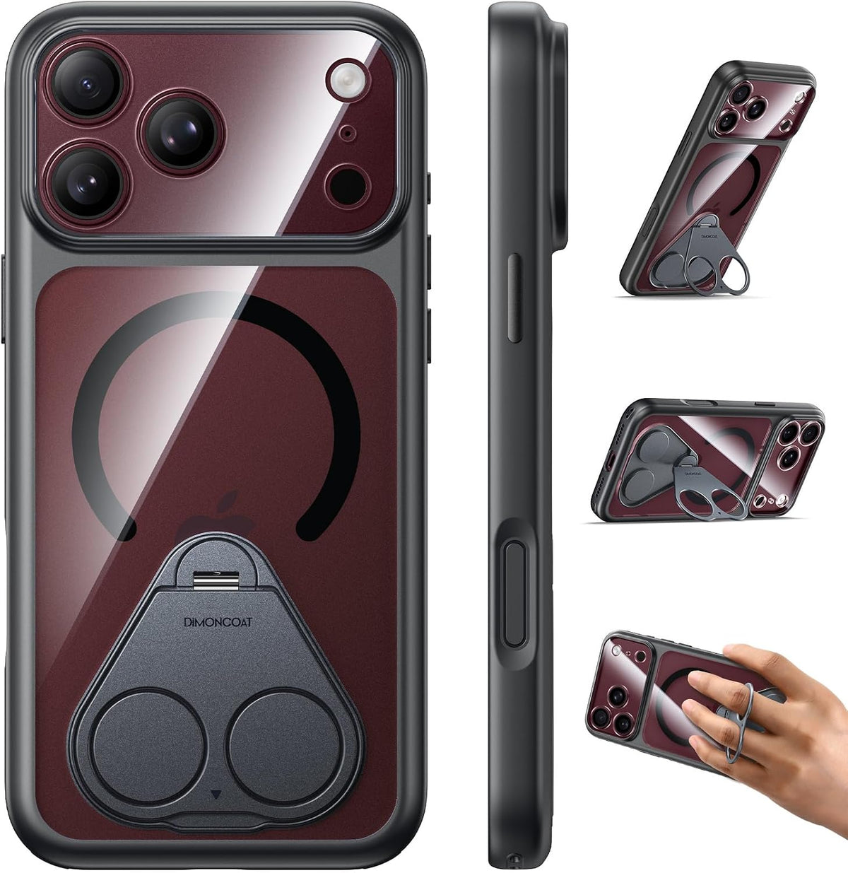 Funda magnética fuerte y soporte sin costuras de 360° para iPhone 18 Pro