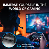 mone Wireless Controller for PS4\/PC, White Spider Design, Hall Eff...
