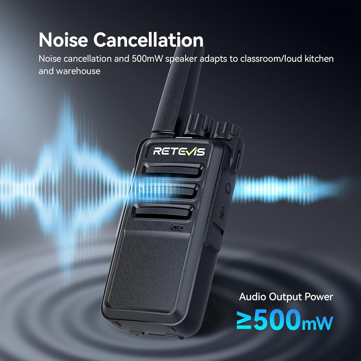 Retevis RT68 Business FRS Walkie Talkies de largo alcance con auriculares