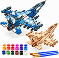 Rompecabezas de madera 3D para adultos con juego de pintura