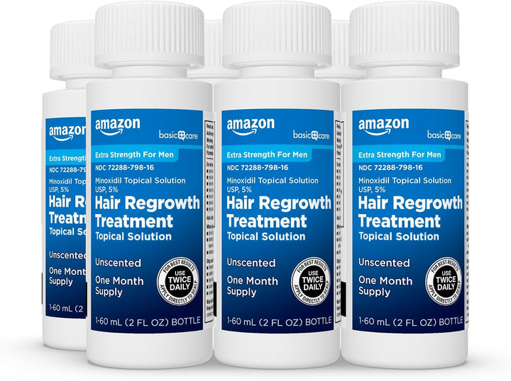 Amazon Basic Care Minoxidil Solución Tópica USP, 5 Por Ciento, Trat...
