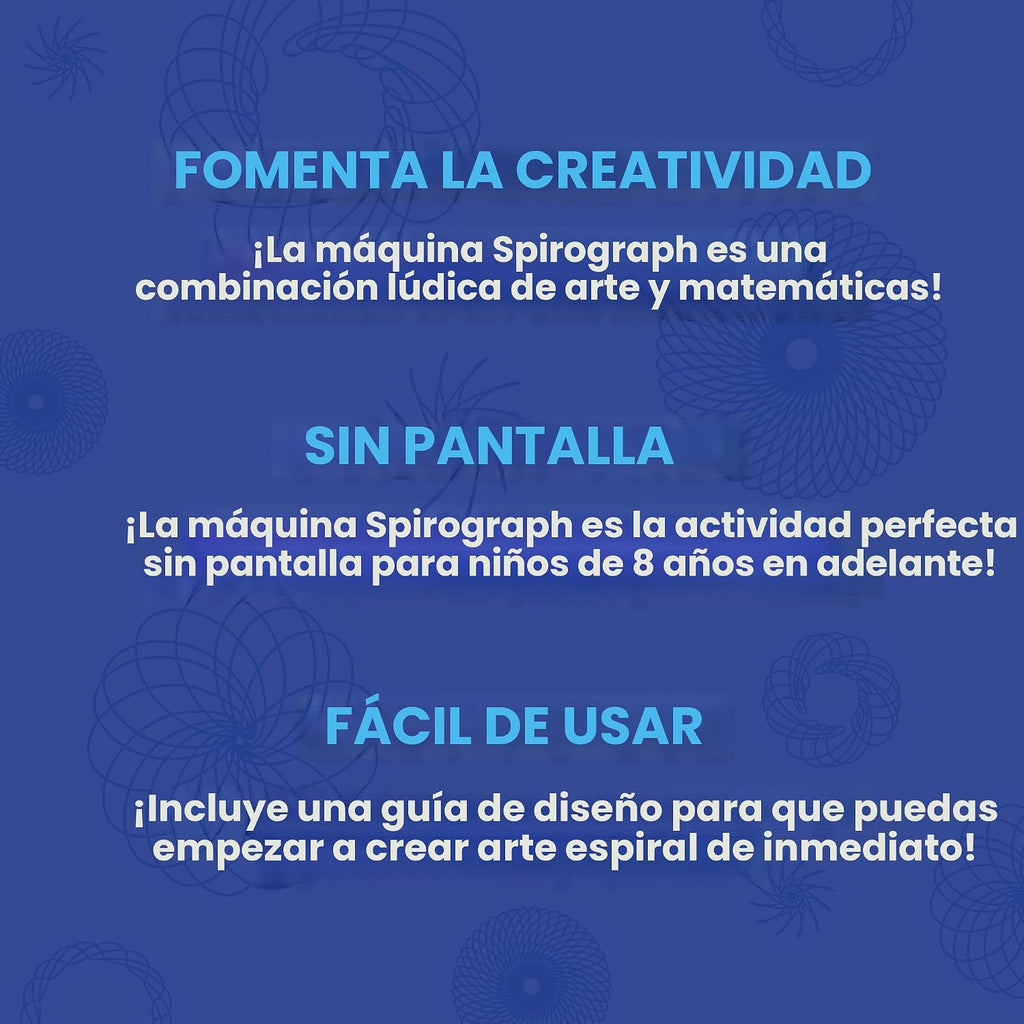 Máquina Eléctrica Spirograph - Artes y Manualidades, Juguetes para Niños, Suministros de Arte, Suministros de Manualidades, Juego de Dibujo, Arte en Espiral, Kit de Diseño de Engranajes Clásico