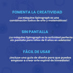Máquina Eléctrica Spirograph - Artes y Manualidades, Juguetes para Niños, Suministros de Arte, Suministros de Manualidades, Juego de Dibujo, Arte en Espiral, Kit de Diseño de Engranajes Clásico