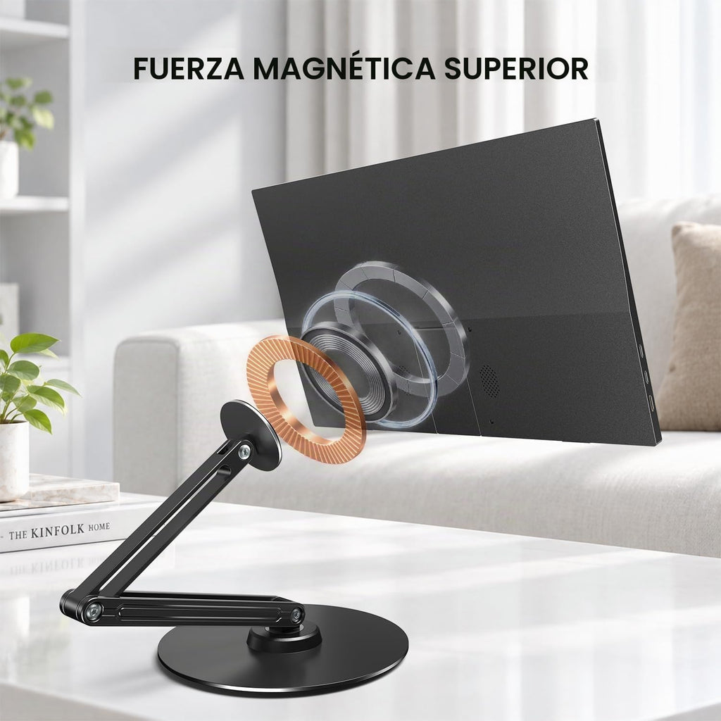 UPERFECT Soporte magnético VESA, brazo de aluminio ajustable para monitor