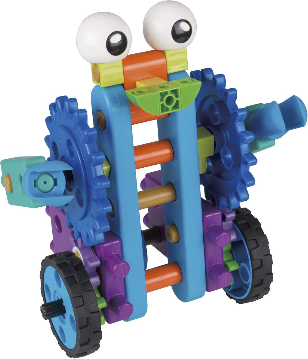 Thames & Kosmos Primer kit de ingeniería de robots para niños: experimento STEM para jóvenes aprendices | Construye 10 robots sin motor | Juega y aprende con manual en formato libro de cuentos |