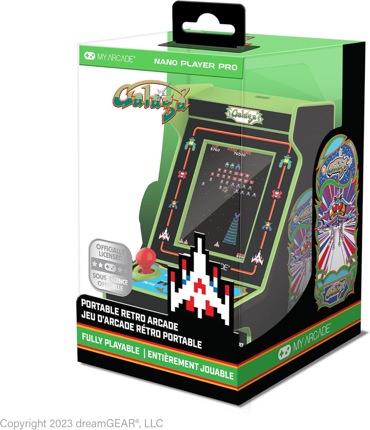 My Arcade Galaga Nano Player - 2 Games in 1, Retro Arcade Classics,...