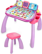 VTech Escritorio de actividades Touch y Learn (embalaje sin frustraciones), morado