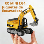 1/64 MINI RC Excavadora con juego de caja de arena