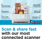 ScanSnap iX2500 - Escáner de documentos de alta velocidad inalámbrico o USB