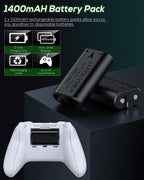 Soporte de refrigeración y estación de carga para Xbox Series S con tira de luz RGB, color blanco
