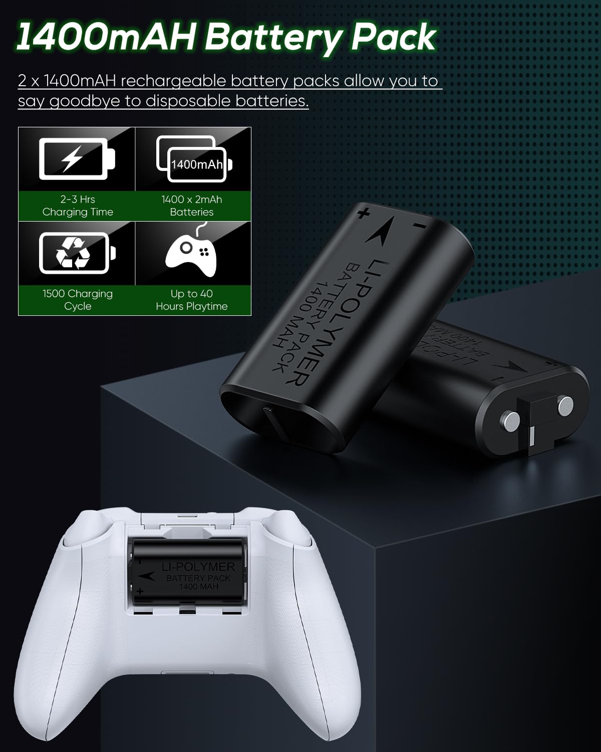 Soporte de refrigeración y estación de carga para Xbox Series S con tira de luz RGB, color blanco