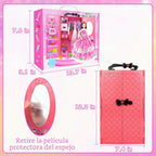 66 piezas de ropa y accesorios para muñecas con armario de muñecas para muñecas de 11.5 pulgadas, conjunto de vestir con 1 muñeca, vestidos de moda, conjuntos, tops y pantalones, zapatero, bolsas
