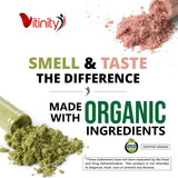 Fabricado con cápsulas orgánicas de frutas y verduras, suplemento v...