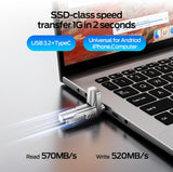 MOVE SPEED Unidad de Estado Sólido de 1TB 570MB\/s Unidad USB de Al...