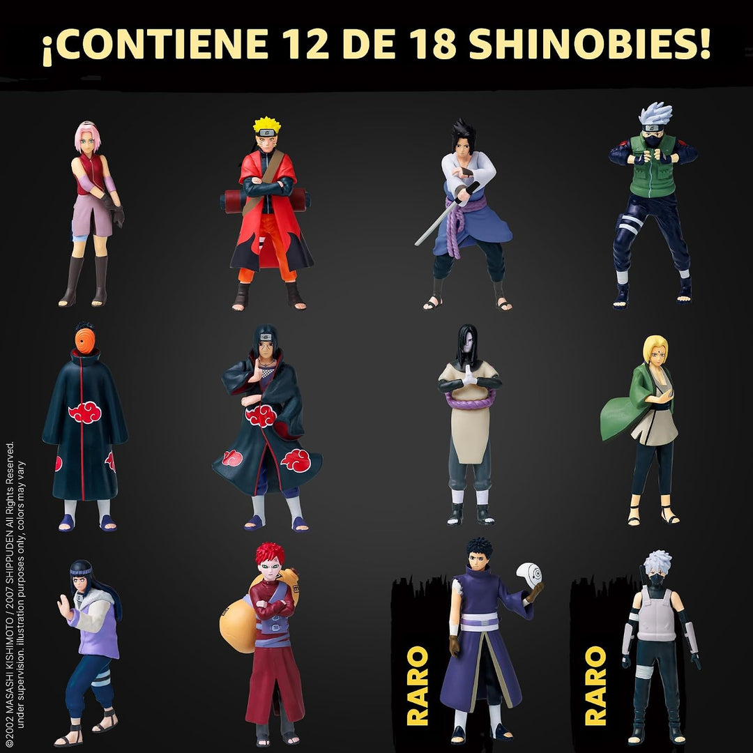 P.M.I. Naruto Shippuden - Mini figuras coleccionables de 12 unidade...
