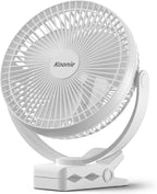Koonie - Ventilador con clip de 8 pulgadas, batería recargable de 1...