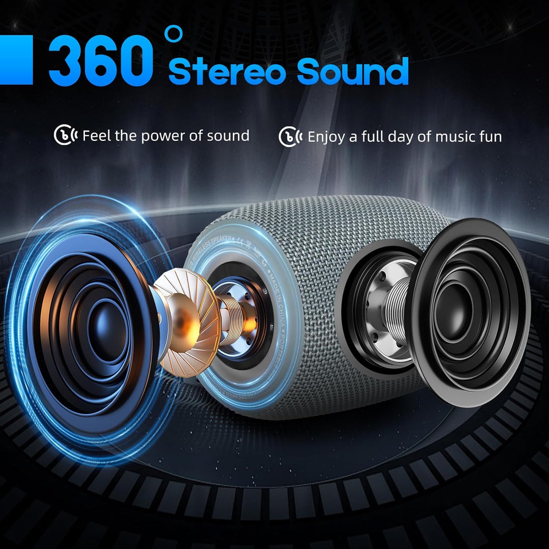 Parlante Bluetooth portátil, altavoz inalámbrico BT5.3 de 20W con d...