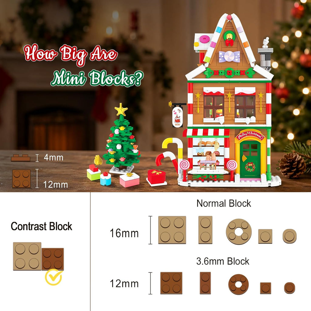 INSOON Calendario de Adviento 2026 Navidad Main Street Building Set con