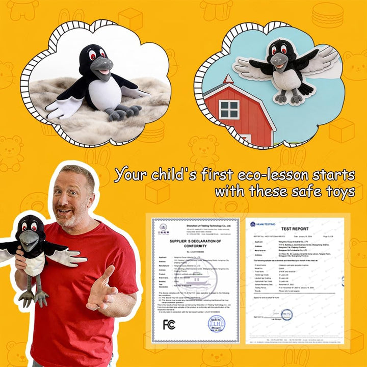 Juguetes de peluche de Steve y Maggie, para niños de 1 año en adela...