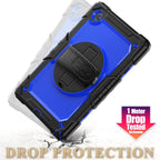 SEYMAC stock Funda para Samsung Galaxy Tab A11+ Plus/A9+ Plus de 11 pulgadas, funda de protección contra caídas de cuerpo completo con protector de pantalla y soporte para lápiz [correa de mano