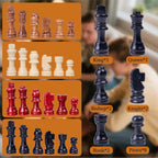 Juego de mesa de ajedrez de madera para 3 o 4 jugadores, juego de ajedrez, juego IQ, un tablero de ajedrez con posiciones marcadas de piezas de ajedrez, un regalo para entusiastas del ajedrez