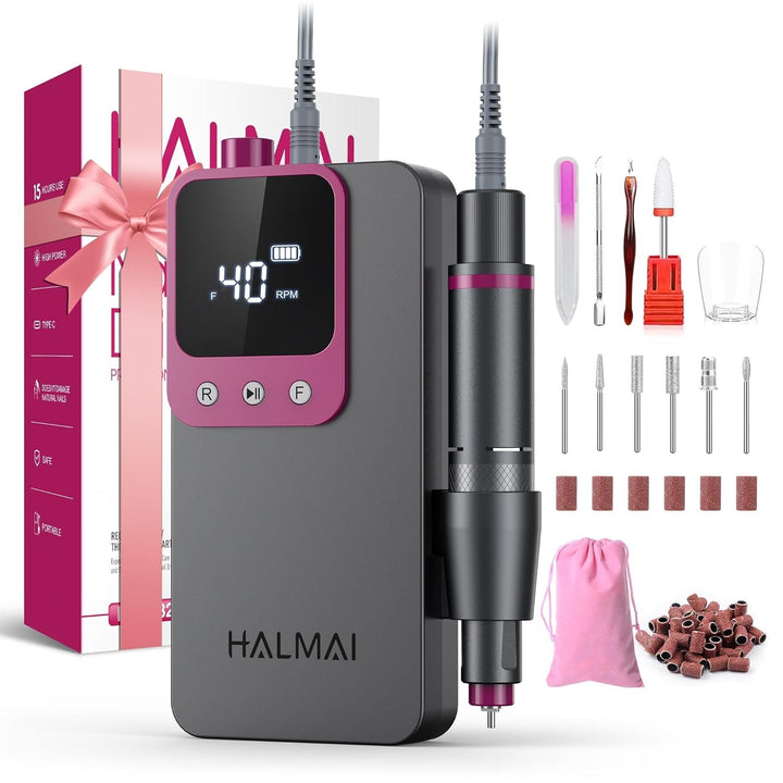 Taladro de uñas eléctrico profesional, lima de uñas portátil para u...