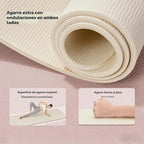 Keep Tapete de yoga TPE antideslizante de 72 x 24 pulgadas, tapete de ejercicio de 1/4 de pulgada (0.236 in) para entrenamiento en casa, gimnasio, yoga, pilates y estiramientos con correa de