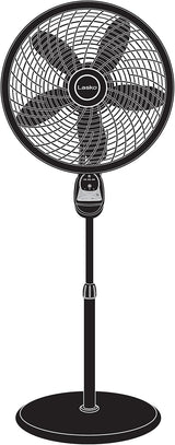Ventilador con 3 velocidades Lasko 18 pulgadas eficiente de la ener...