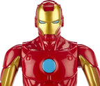 Marvel Hasbro - Figura de acción oficial de Titan Hero Series de 12 pulgadas (Spider-Man), Iron Man