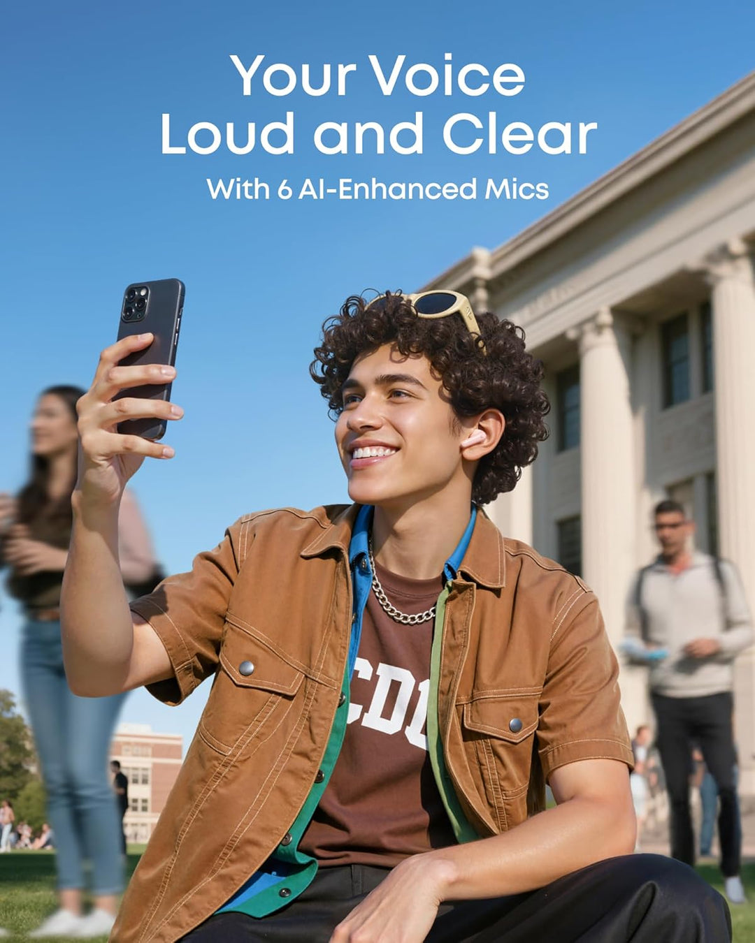 Soundcore P31i de Anker, cancelación de ruido adaptativa en tiempo...