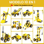 Choopheme 10 en 1 Juguetes STEM para niños de 5 6 7 8 9+ años, kit de bloques de construcción, proyectos de actividades STEM, juguetes para niños de 4-8 5-7 6-8 8-10 años, set creativo educativo de