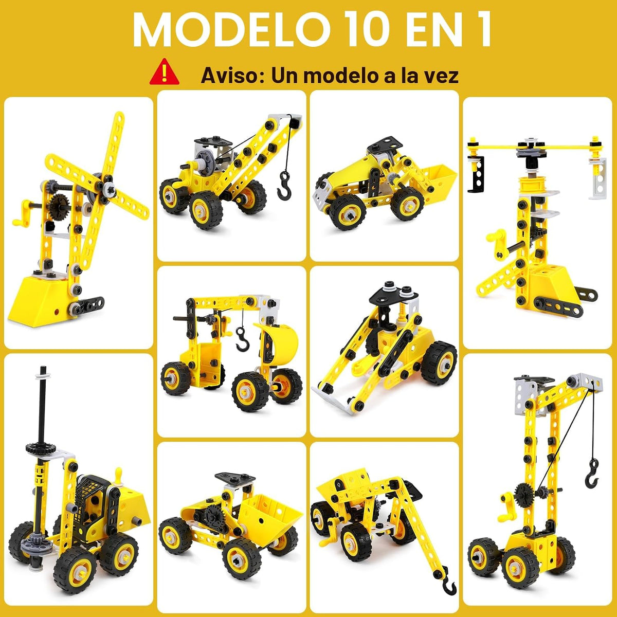 Choopheme 10 en 1 Juguetes STEM para niños de 5 6 7 8 9+ años, kit de bloques de construcción, proyectos de actividades STEM, juguetes para niños de 4-8 5-7 6-8 8-10 años, set creativo educativo de