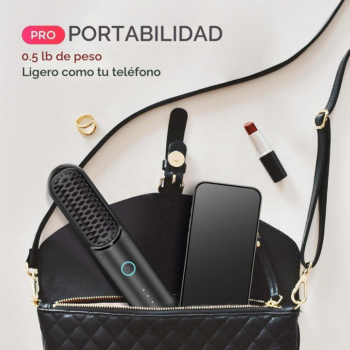 TYMO Porta PRO - Cepillo alisador de pelo inalámbrico para viajes,...