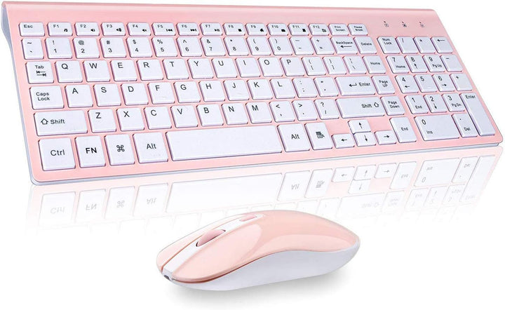 Cimetech - Juego de teclado y mouse inalámbricos compacto de tamaño...