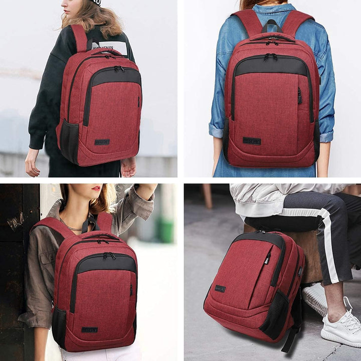 Monsdle Mochila de viaje para laptop, mochilas antirrobo con puerto...