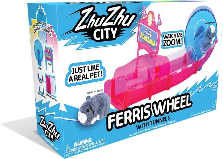 ZhuZhu City Noria con Hámster Scoodles Perfecto para