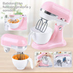 Juguetes de electrodomésticos de cocina, juego de accesorios de cocina para niños, juguetes de cocina de simulación para niños de 4 a 8 años, cafetera, mezcladora, tostador con luces y sonidos