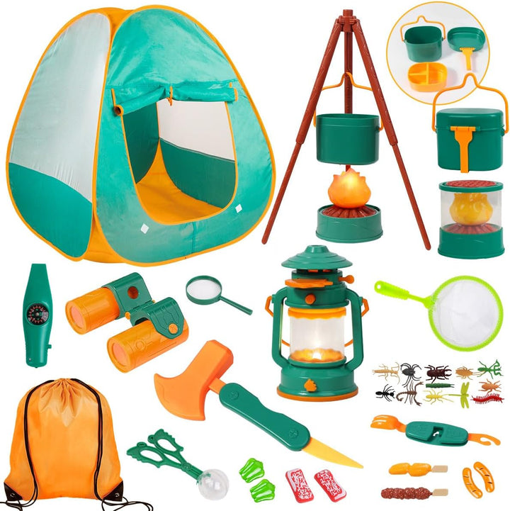 Meland Juego de Campamento para Niños con Tienda - Juguetes