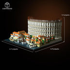 Givenni Arquitectura El Coliseo Romano; modelo coleccionable para adultos; kit de construcción de modelo de decoración del hogar, actividad creativa de bricolaje, colección famosa de monumentos (3989 piezas)