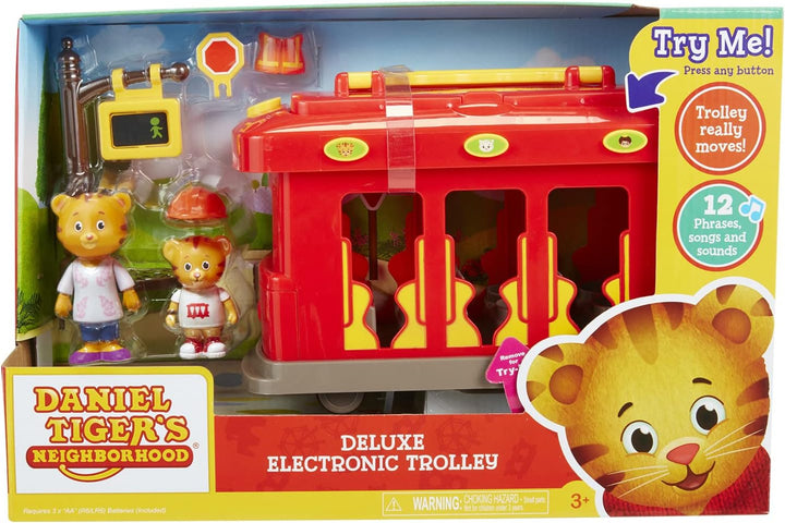 Daniel Tiger's Neighborhood Vehículo electrónico de lujo con 2...
