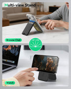 TWZKG para MagSafe Wallet, funciona con Apple Find My, 5 tarjetero con