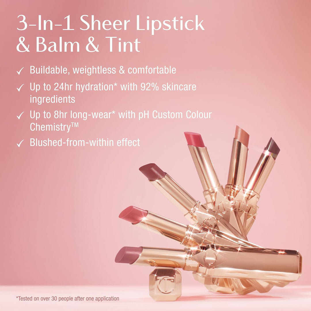 Charlotte Tilbury Pillow Talk Blush Balm Lip Tint - Lápiz labial tr...