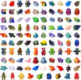 50 mini animales impresos al azar brillantes en 3D