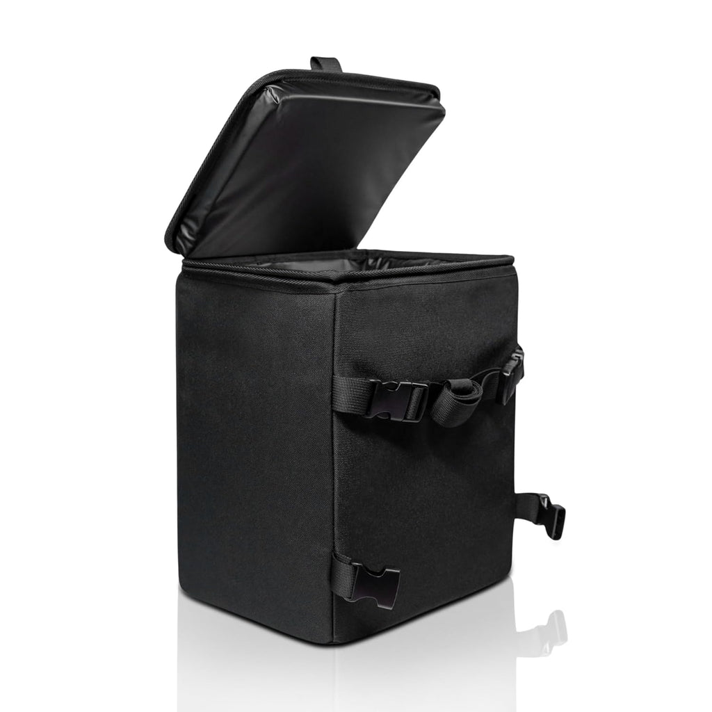 Basurero para automóvil con tapa, forro impermeable extraíble