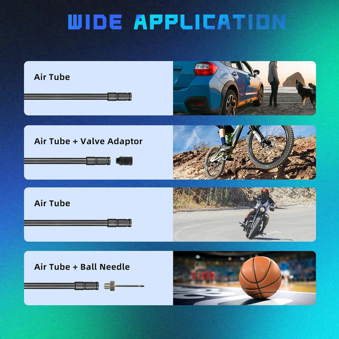CYCPLUS Electric Air Compressor Portable Bicycle Pump Car Tire Infl...