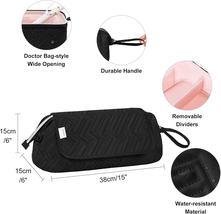 Leudes - Bolsa de viaje para herramientas de cabello con alfombrill...