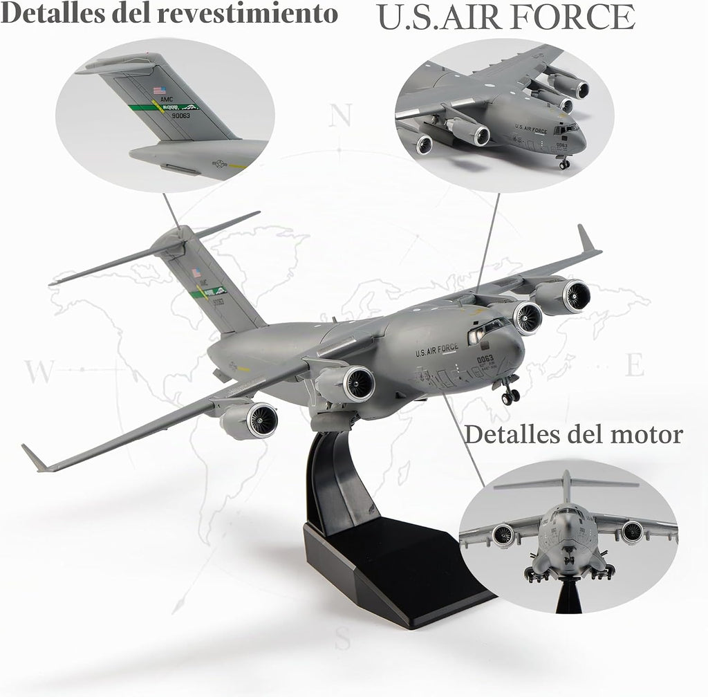 C-17 Globemaster - Aviones de fundición a presión Modelo 1/200